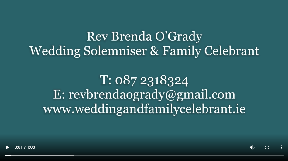What some of my amazing couples said about their Ceremony with www.weddingandfamilycelebrant.ie